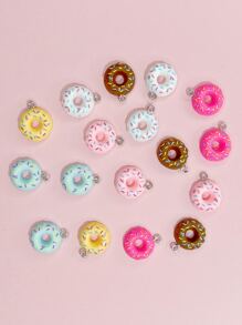 17入組甜甜圈DIY吊墜