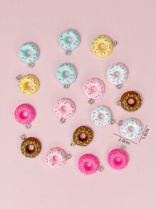 17入組甜甜圈DIY吊墜