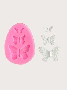 1 Butterfly Mold Silicone Mini Butterfly Mold, Epoxy Resin Butterfly Mold, Candle Gypsum Mold (Butterfly) - Pink - View 5
