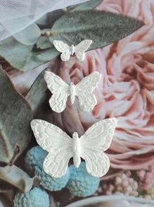 1 Butterfly Mold Silicone Mini Butterfly Mold, Epoxy Resin Butterfly Mold, Candle Gypsum Mold (Butterfly) - Pink - View 7