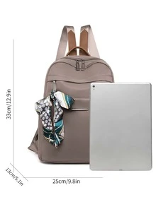 Balo Thời Trang Nữ - Màu Khaki - Xem 3