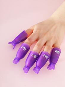 1pc Nail Polish Remover Clip - Purple - View 3