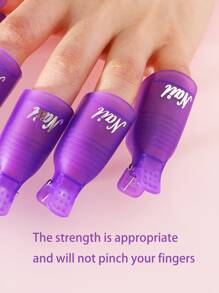 1pc Nail Polish Remover Clip - Purple - View 6