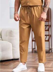 Manfinity 男士西裝領口袋貼布襯衫帶長褲