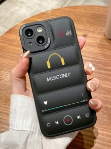 Ốp lưng điện thoại có chức năng nghe nhạc, tương thích với iPhone 15/15Plus/15Pro/15Promax. - màu đen - Xem 4