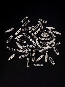 50 piezas de 20mm Pasador Accesorio DIY Joyería - Plateado - Ver 1
