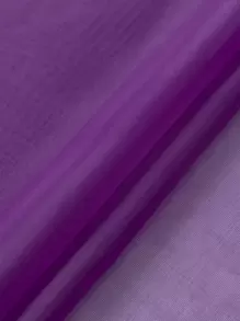 Solid Color Single Panel Sheer Curtain