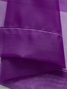 Solid Color Single Panel Sheer Curtain