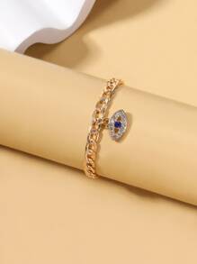 水鑽眼睛墜飾腳錬