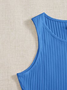 SHEIN EZwear Tank Top mit Rippenstrick