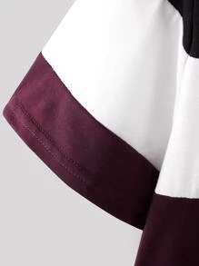 Manfinity Hypemode Men Crown & Slogan Graphic Colorblock Tee - Multicolor - View 4