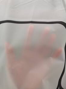 1入組幾何樣式防水浴簾 - 彩色 - 查看 3