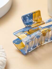 圖案方形髮爪 - 彩色 - 查看 4