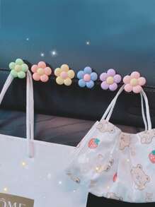 6 móc xe thiết kế hoa - Nhiều màu - Xem 1