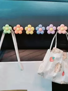 6 móc xe thiết kế hoa - Nhiều màu - Xem 2