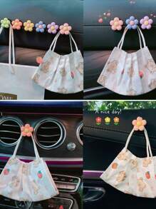 6 móc xe thiết kế hoa - Nhiều màu - Xem 5