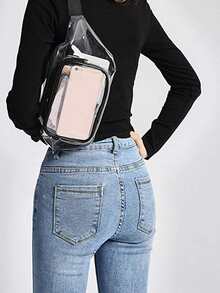 1pc Portable Travel Storage Bag - Black - View 2