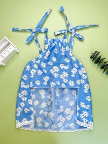 Daisy Print Pet Dress - Multicolor - View 5