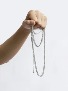 時尚流行男士簡約腰鍊，適合珠寶禮物和時尚外觀