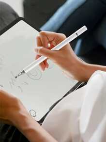 1pc Magnetic Dual Ended Stylus Pen - White - View 5