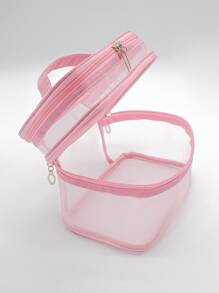 Simple And Fashionable Cosmetic Bag Double Layer Storage Bag