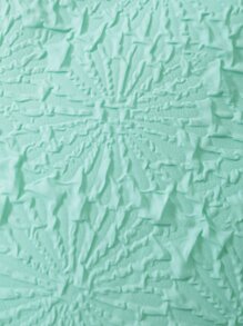 Plain Textured Duvet Cover Set Without Filler - Green - View 8