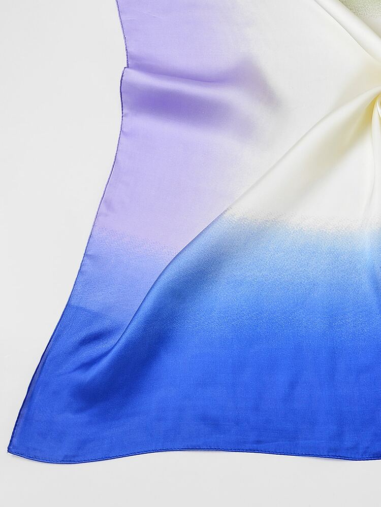 春夏新款扎染水彩渐变印花大方巾 - 彩色 - 查看 2