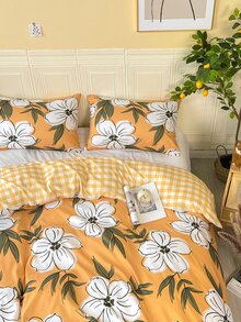 花朵印花被套套裝不附帶內芯 - 彩色 - 查看 4