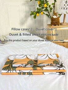 花朵印花被套套裝不附帶內芯 - 彩色 - 查看 7