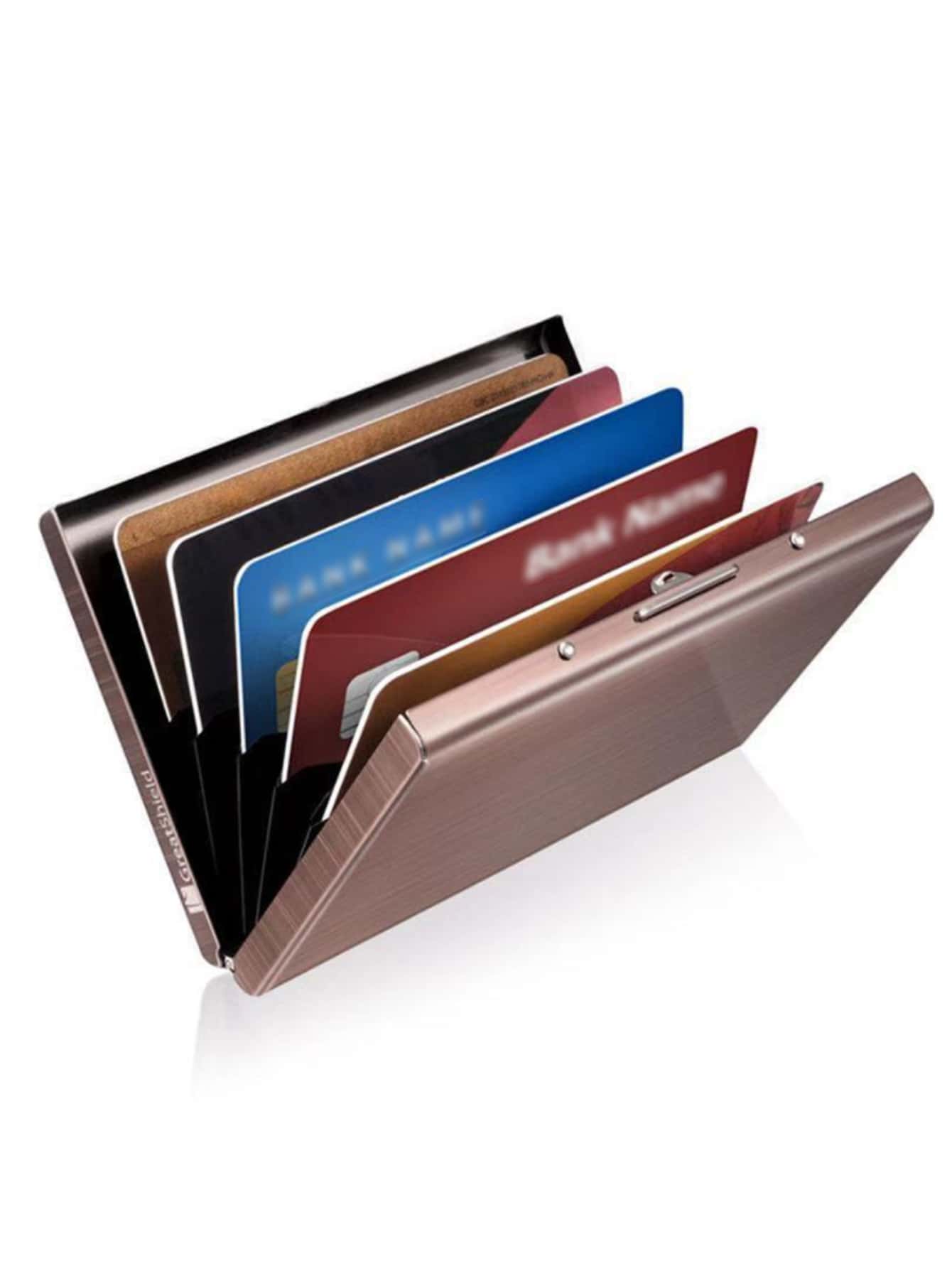 1 pieza Tarjetero unicolor al azar - Multicolor - Ver 1