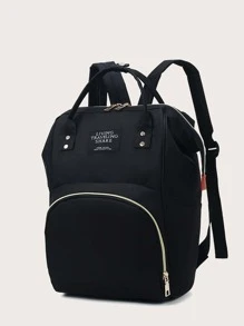 Không Thấm Nước, Công Suất Lớn & Trạm Thay Đồ Em Bé Di Động Với Baby Stuff Organizer - Món Quà Hoàn Hảo Cho Em Bé Tắm - màu đen - Xem 2