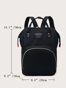 Không Thấm Nước, Công Suất Lớn & Trạm Thay Đồ Em Bé Di Động Với Baby Stuff Organizer - Món Quà Hoàn Hảo Cho Em Bé Tắm - màu đen - Xem 3