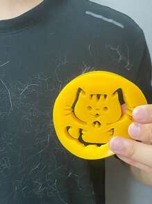 1入組貓貓設計隨機絨毛刷 - 彩色 - 查看 1