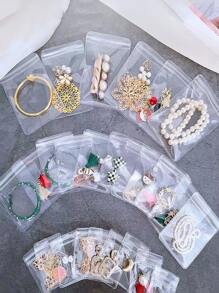 Túi đựng đồ trang sức trong suốt 30 chiếc - Trong sáng - Xem 1