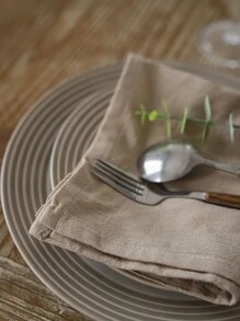 4 cái khăn ăn vải màu hỗn hợp - Nhiều màu - Xem 5