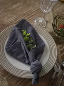 4 cái khăn ăn vải màu hỗn hợp - Nhiều màu - Xem 7