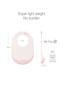 Yếm trẻ em rắn - Màu Hồng baby - Xem 3