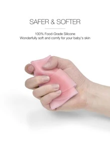 Yếm trẻ em rắn - Màu Hồng baby - Xem 5