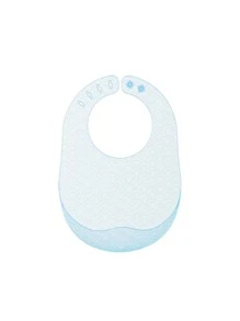 Silicone Baby Bib - Baby Blue - View 1