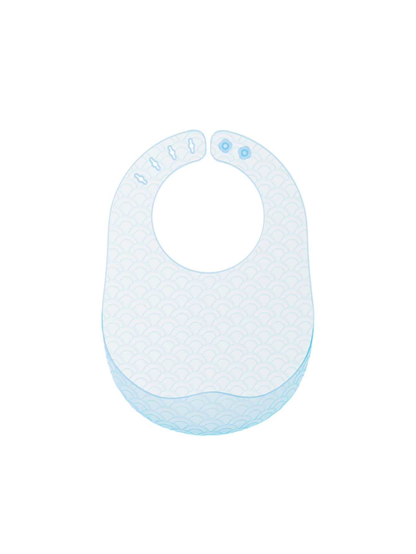 Silicone Baby Bib - Baby Blue - View 1