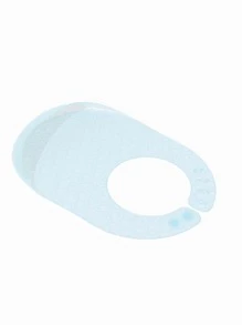 Silicone Baby Bib - Baby Blue - View 2