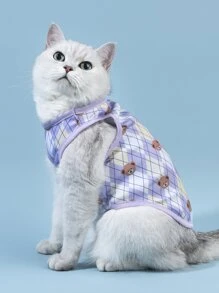 PETSIN Bear Print Pet Tank - Multicolor - View 1