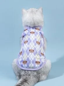 PETSIN Bear Print Pet Tank - Multicolor - View 4