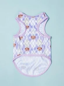 PETSIN Bear Print Pet Tank - Multicolor - View 5