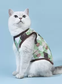 PETSIN Bear Print Pet Tank - Multicolor - View 1