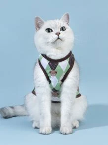 PETSIN Bear Print Pet Tank - Multicolor - View 3