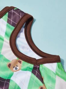 PETSIN Bear Print Pet Tank - Multicolor - View 7