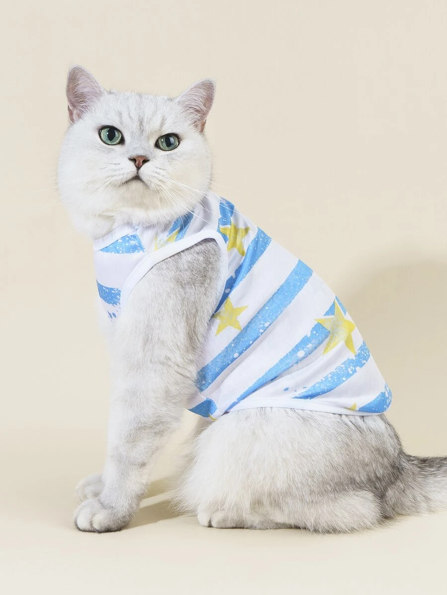 PETSIN Star & Striped Pattern Pet Tank