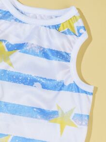 PETSIN Star & Striped Pattern Pet Tank