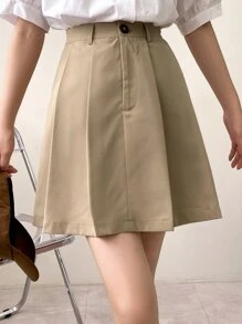 DAZY High Waist Pleated Skirt Fall Skirts